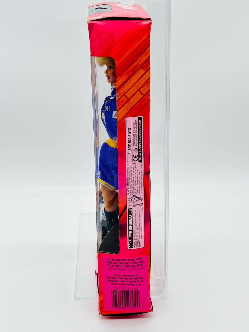 Vintage 1998 Barbie NBA Los Angeles Lakers Doll Mattel NRFB 90s Collectible - Picture 14 of 16